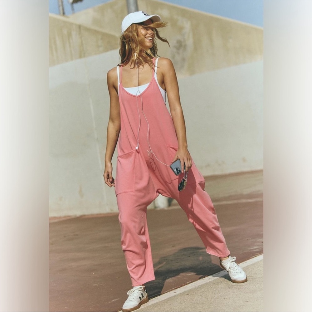 Free People Hot Shot Onesie in Hibiscus, SOLD OUT COLOR, NWT, size Small